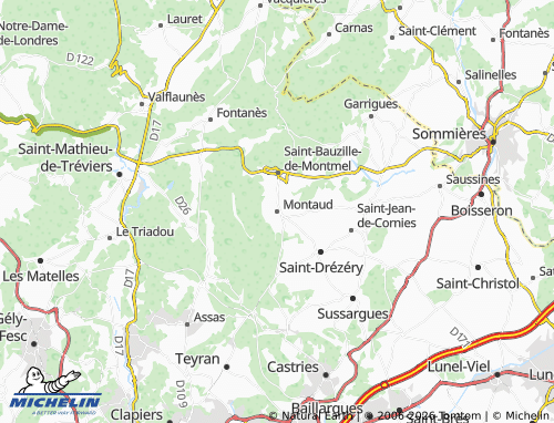 Mappa MICHELIN Montaud - ViaMichelin