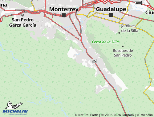 Mappa MICHELIN Bosques de Valle Alto Sector Las Veredas - ViaMichelin