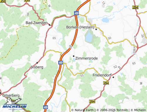 Mapa MICHELIN Zimmersrode - ViaMichelin