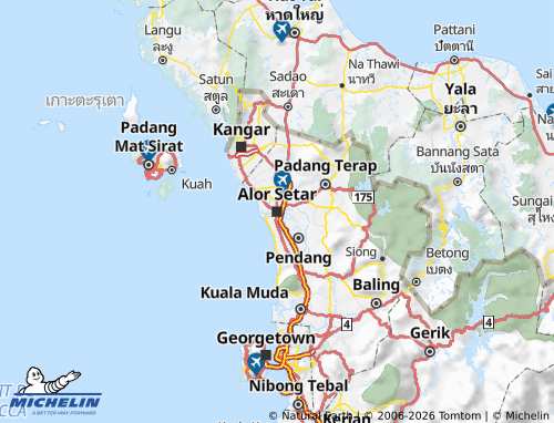 MICHELIN Kedah map - ViaMichelin
