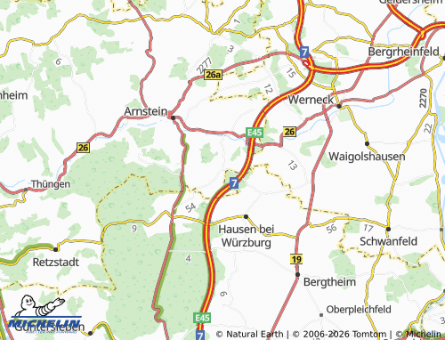 MICHELIN Binsbach map - ViaMichelin