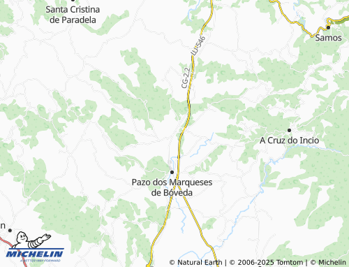 MICHELIN-Landkarte Rubián (Santiago) - ViaMichelin