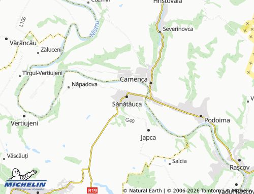 MICHELIN Sănătăuca map - ViaMichelin