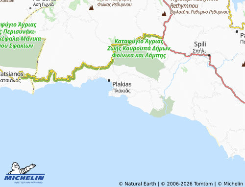 MICHELIN Damnoni map - ViaMichelin