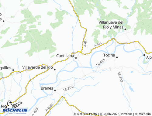 MICHELIN-Landkarte Cantillana - ViaMichelin