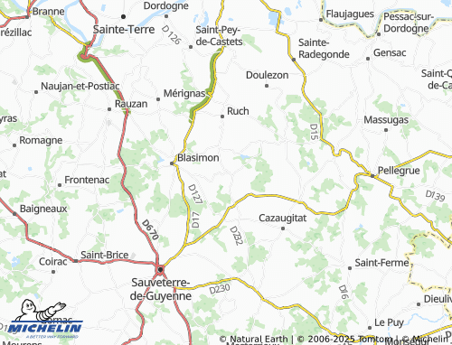 MICHELIN-Landkarte Mauriac - ViaMichelin