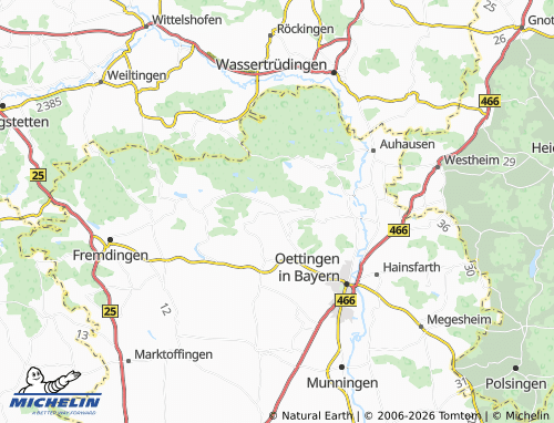 MICHELIN Erlbach map - ViaMichelin
