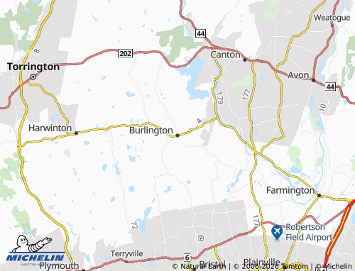 Kaart MICHELIN Burlington - ViaMichelin