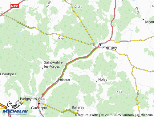 MICHELIN Sichamps map - ViaMichelin