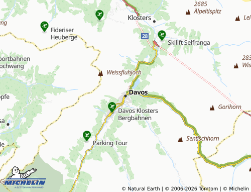 Carte MICHELIN Davos - ViaMichelin