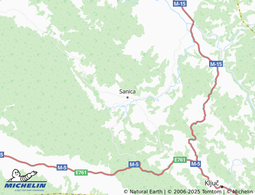 MICHELIN Sanica map - ViaMichelin