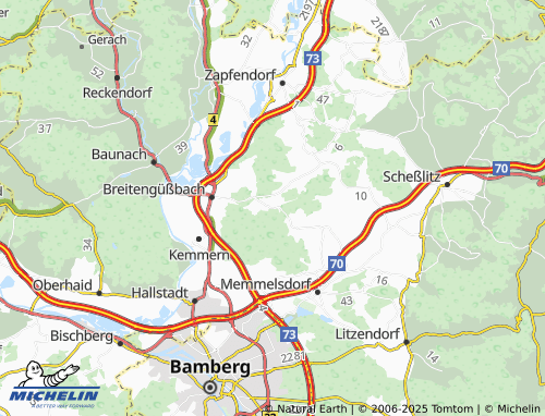 MICHELIN-Landkarte Zückshut - ViaMichelin