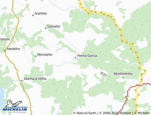 MICHELIN Penha Garcia map - ViaMichelin