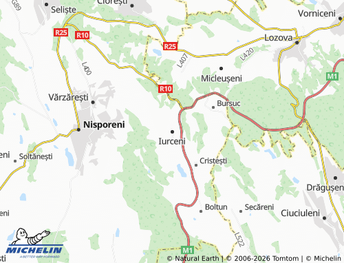 Carte MICHELIN Iurceni - ViaMichelin