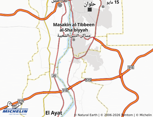 Carte MICHELIN al-Minya - ViaMichelin