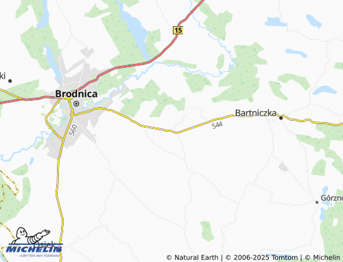 MICHELIN Stare Świerczyny map - ViaMichelin