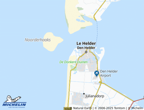 MICHELIN Huisduinen map - ViaMichelin