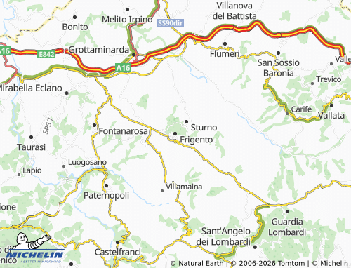 Mapa MICHELIN Frigento - ViaMichelin