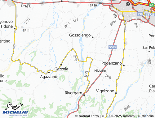 MICHELIN Canneto Sopra map - ViaMichelin
