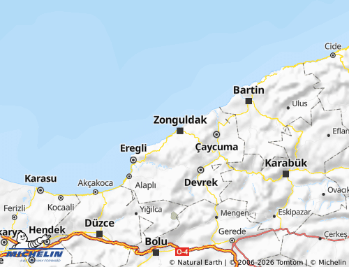 MICHELIN Kozlu map - ViaMichelin
