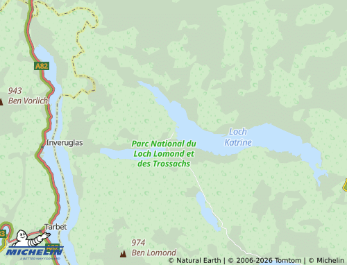 MICHELIN Stronachlachar map - ViaMichelin
