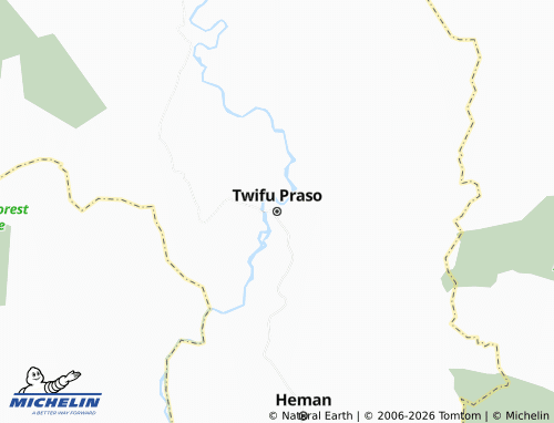 Mappa MICHELIN Twifu Praso - ViaMichelin