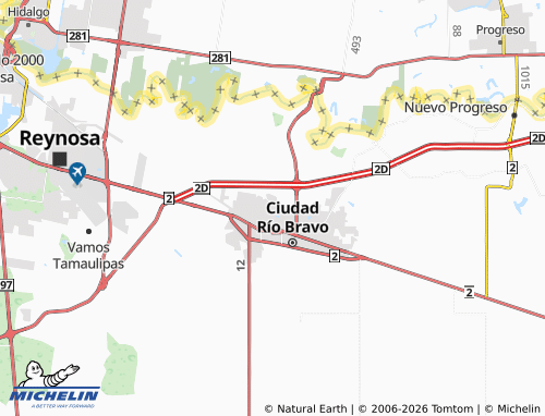 Mappa MICHELIN Manuel Cavazos Lerma - ViaMichelin
