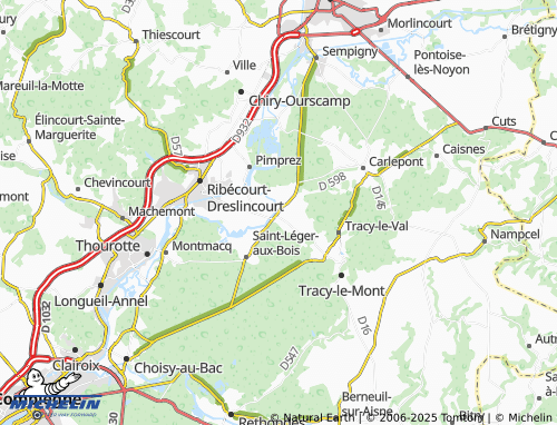 MICHELIN Bailly map - ViaMichelin