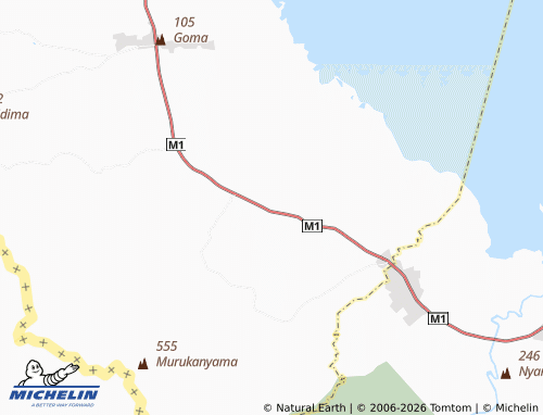 MICHELIN-Landkarte Nsangwe - ViaMichelin