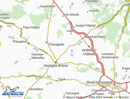 Carte MICHELIN Sousigné - ViaMichelin