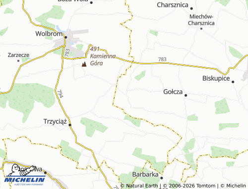 MICHELIN Mostek map - ViaMichelin