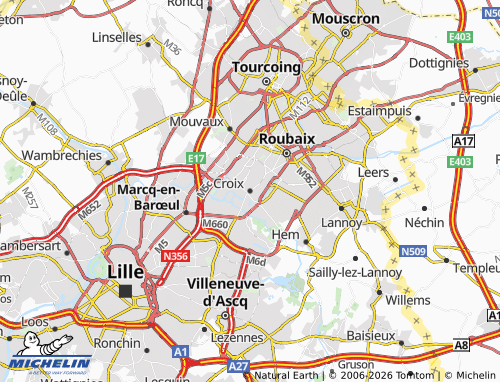 MICHELIN Croix map - ViaMichelin