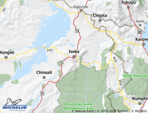Mappa MICHELIN Isoka - ViaMichelin