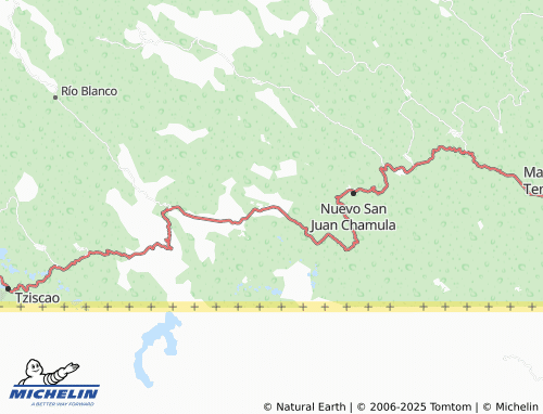 MICHELIN Amparo Agua Tinta map - ViaMichelin