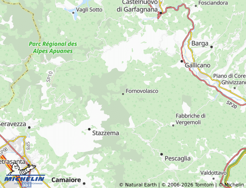 Mapa MICHELIN Fornovolasco - ViaMichelin