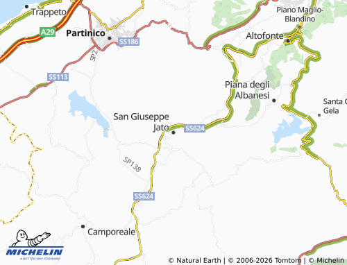 Mappa MICHELIN San Giuseppe Jato - ViaMichelin