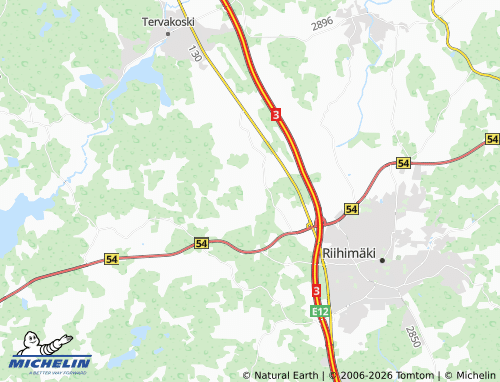 MICHELIN Punkka map - ViaMichelin