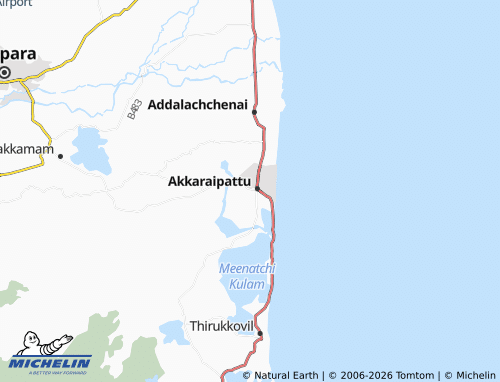 Mappa MICHELIN Akkaraipattu 7/2 - ViaMichelin