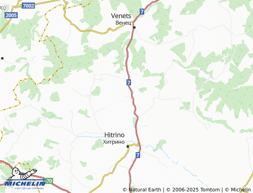 MICHELIN Strahilitsa map - ViaMichelin