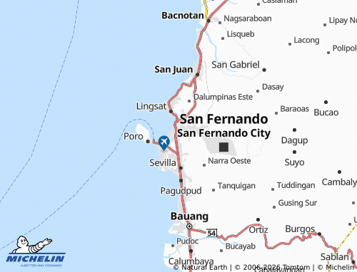 MICHELIN Tanqui map - ViaMichelin
