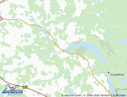 MICHELIN Tauragnai map - ViaMichelin