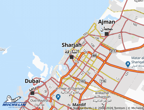 MICHELIN Al Soor map - ViaMichelin