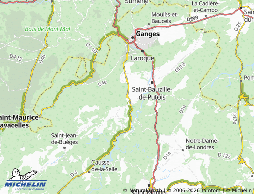 MICHELIN Brissac map - ViaMichelin