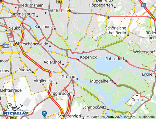 Kaart MICHELIN Köpenick - ViaMichelin