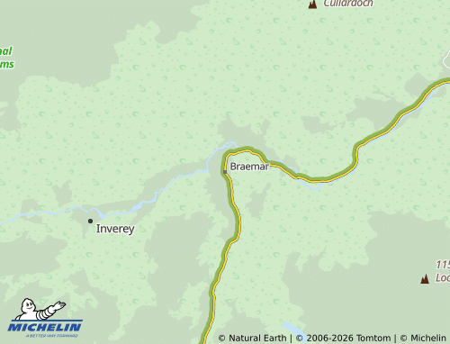 Carte MICHELIN Braemar - ViaMichelin