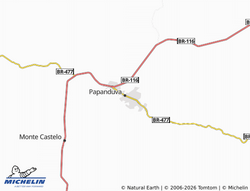 Mapa MICHELIN Papanduva - ViaMichelin