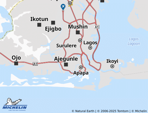 MICHELIN Amukoko map - ViaMichelin