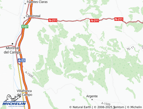 MICHELIN Rubielos de la Cérida map - ViaMichelin