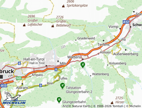 Mapa MICHELIN Baumkirchen - ViaMichelin