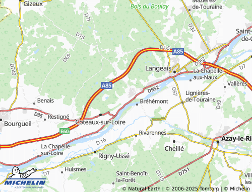 Carte MICHELIN La Riboisière - ViaMichelin